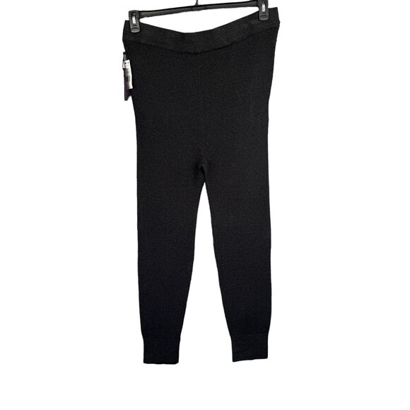 Black Tape SZ X Sweater Joggers Pants Pockets Stretch Ribbed Charcoal Gray New - Picture 2 of 5